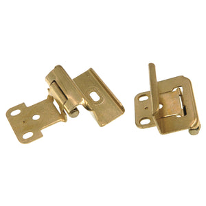 Amerock Polished Brass Full Wrap Hinges 5/8" Overlay Self-Closing BP7533-3
