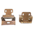 Amerock Burnished Brass Full Wrap Hinges 1/2" Overlay Self-Closing BP7541-BB