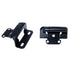 Amerock Flat Black Partial Wrap Hinges 1/2" Overlay Self-Closing BP7550-FB