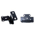 Amerock Flat Black Partial Wrap Hinges 1/2" Overlay Self-Closing BP7550-FB