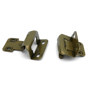 Pair of Amerock LD7552-BB Self-Closing Partial-Wrap 1/2" Overlay Cabinet Hinges