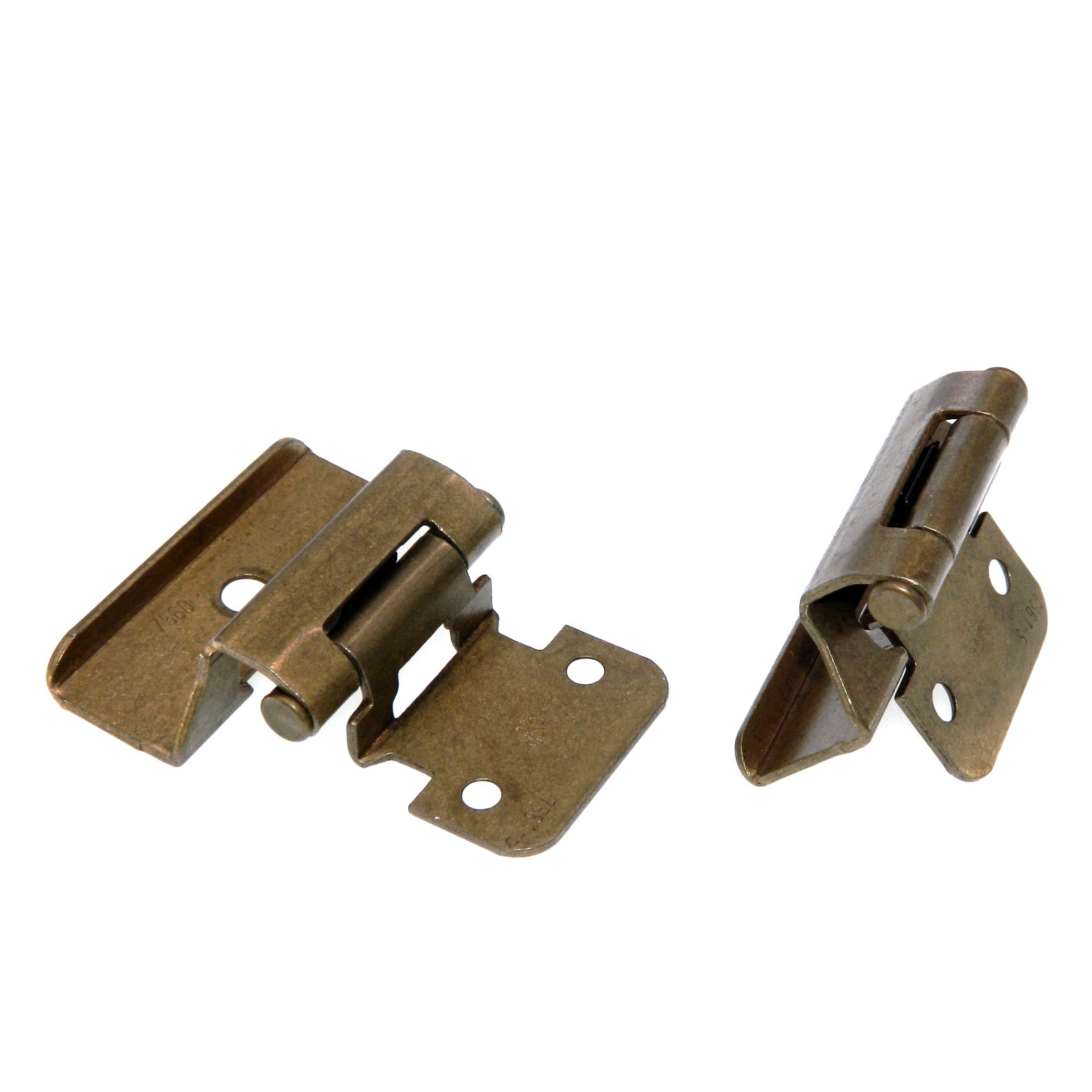 Amerock Burnished Brass Full Wrap Hinges 1/4" Overlay Self-Closing BP7561-BB