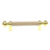 Amerock BP761-3A Polished Brass 3"cc Cabinet Bar Pull Handles with Almond Center