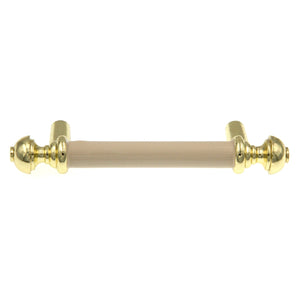 Amerock BP761-3A Polished Brass 3"cc Cabinet Bar Pull Handles with Almond Center