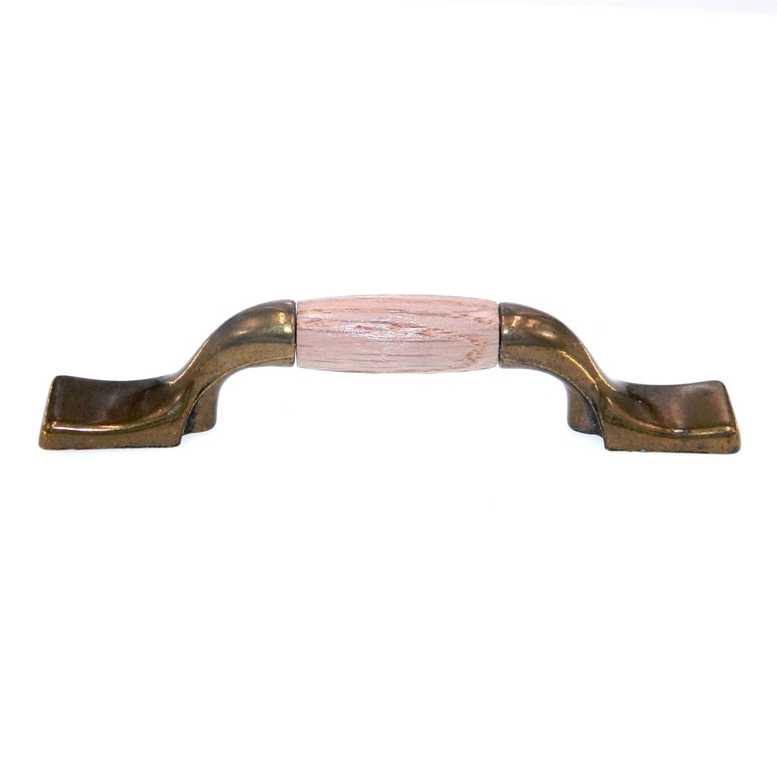 Amerock Allison Burnished Brass Wood Center 3" Ctr. Cabinet Pull BP76240-WD