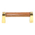 Amerock Classics Polished Brass, Wood 3" Ctr. Cabinet Handle BP76241-O3