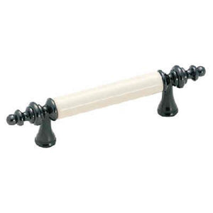 Amerock BP76242-BNW Black Nickel 3"cc Cabinet Bar Pull Handle with White Center
