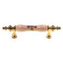 Amerock Royal BP76243-FAL3 - Manija de gabinete CTC de latón pulido, almendra floral de 3"