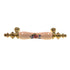 Amerock Royal BP76243-FAL3 - Manija de gabinete CTC de latón pulido, almendra floral de 3"