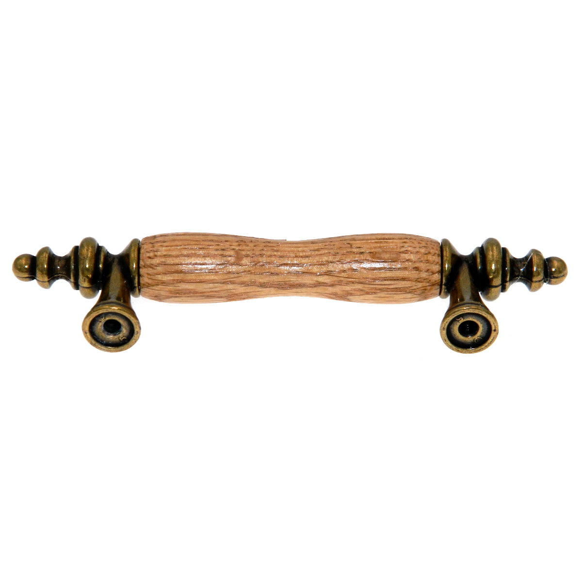 6 Pack Amerock BP76243-OB Burnished Brass Allison 3"cc Cabinet Bar Pull Handle with Oak Center