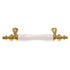 5 Pack Amerock 3"cc Polished Brass Cabinet Porcelain Bar Pull Handle Ceramic Center BP76243-W3