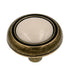 Amerock Allison BP76244-AB - Pomo para gabinete (latón envejecido, color almendra claro, 1 1/4 pulgadas)