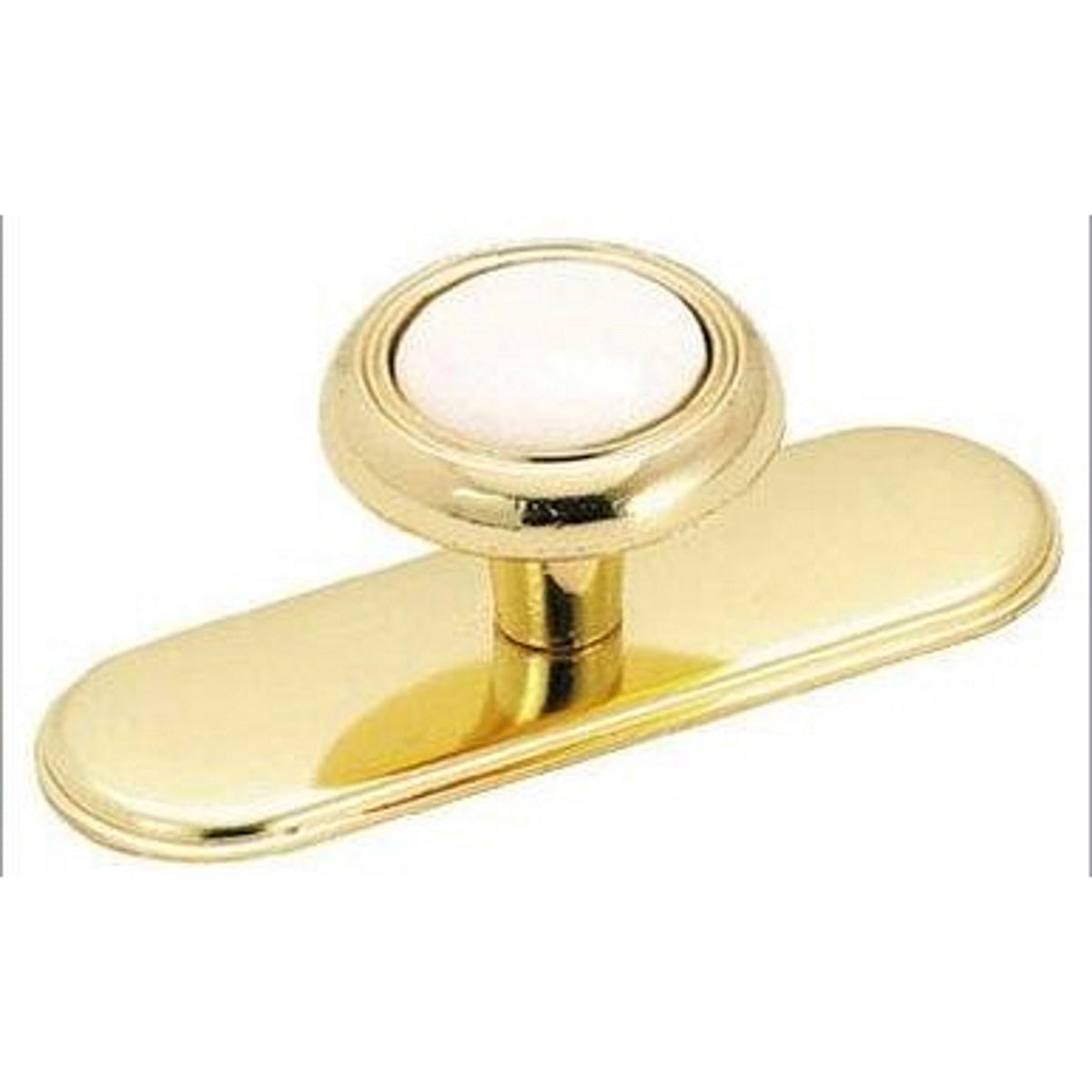 Amerock BP76248-3 Polished Brass 3 in. Oval Cabinet Knob Pull Backplate