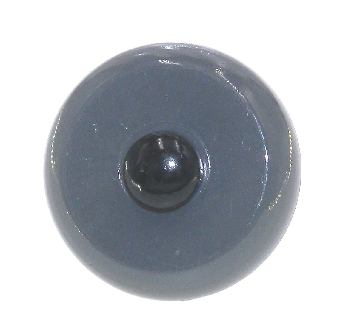 Amerock Royal Family Gray, Black Center 1 3/16" Cabinet Knob Pull BP76268-GREB