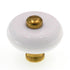 Amerock Allison Polished Brass, White Center 1 3/16" Cabinet Knob BP76268-WH3