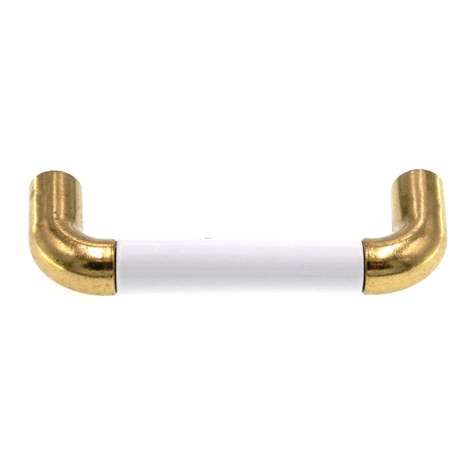 Amerock Classics Polished Brass, White 3" CTC Cabinet Handle BP76269-WH3