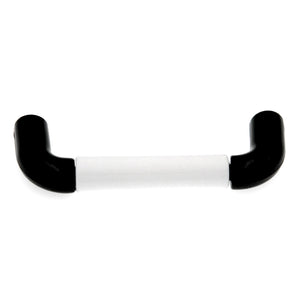 Amerock BP76269-WHEB Black 3"cc Cabinet Wire Pull with White Center