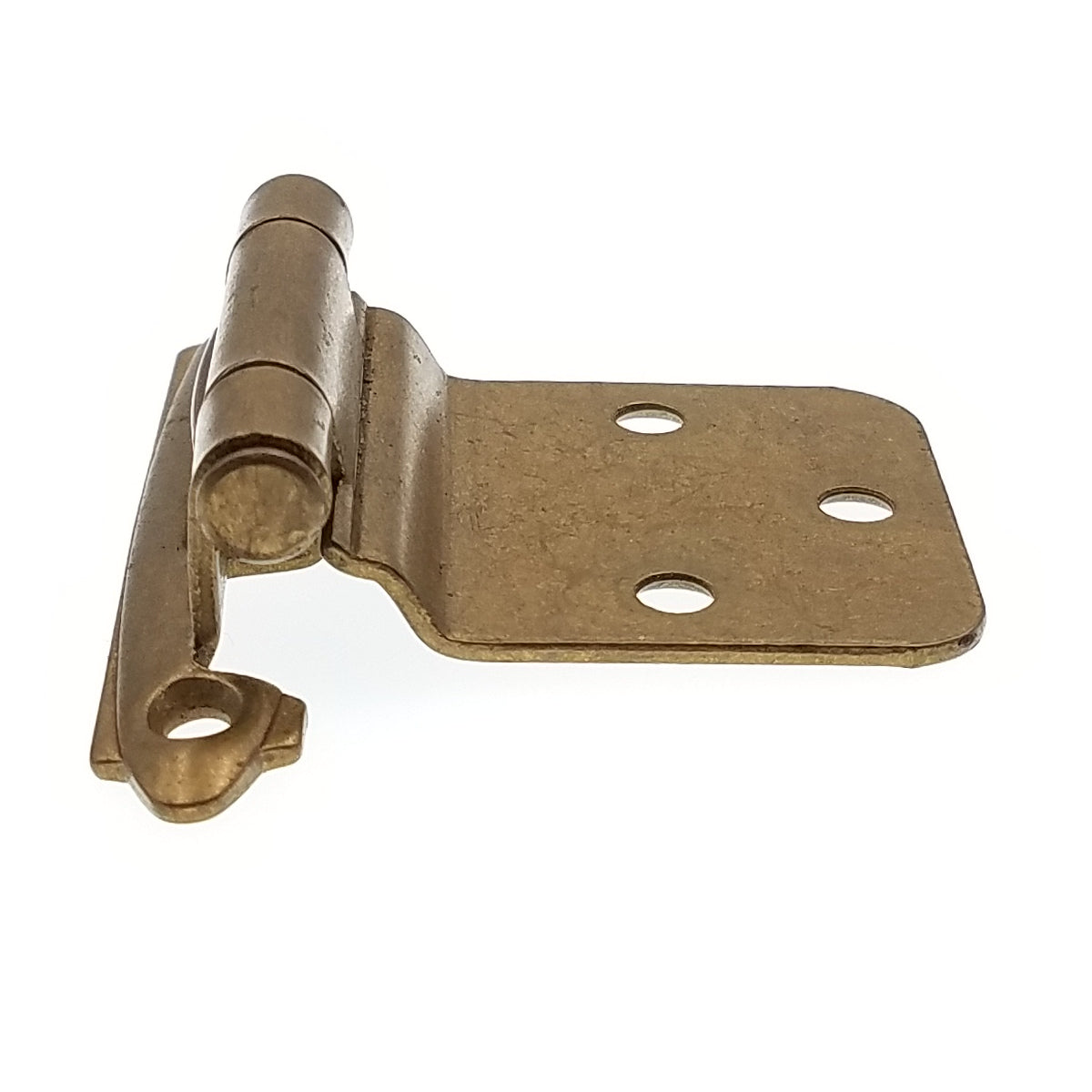 Amerock Reverse Bevel Burnished Brass Self-Closing Overlay Hinge BP7630-BB