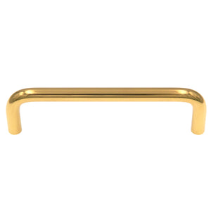 Amerock Polished Brass 4" Center to Center Cabinet Wire Pull Brass BP763123