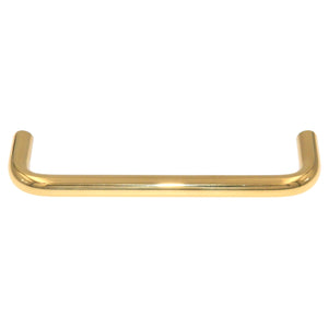 Amerock Polished Brass 4" Center to Center Cabinet Wire Pull Brass BP763123