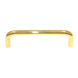 Amerock BP76313-3 Polished Brass Solid Brass 3 3/4"cc Cabinet Wire Pull Handles