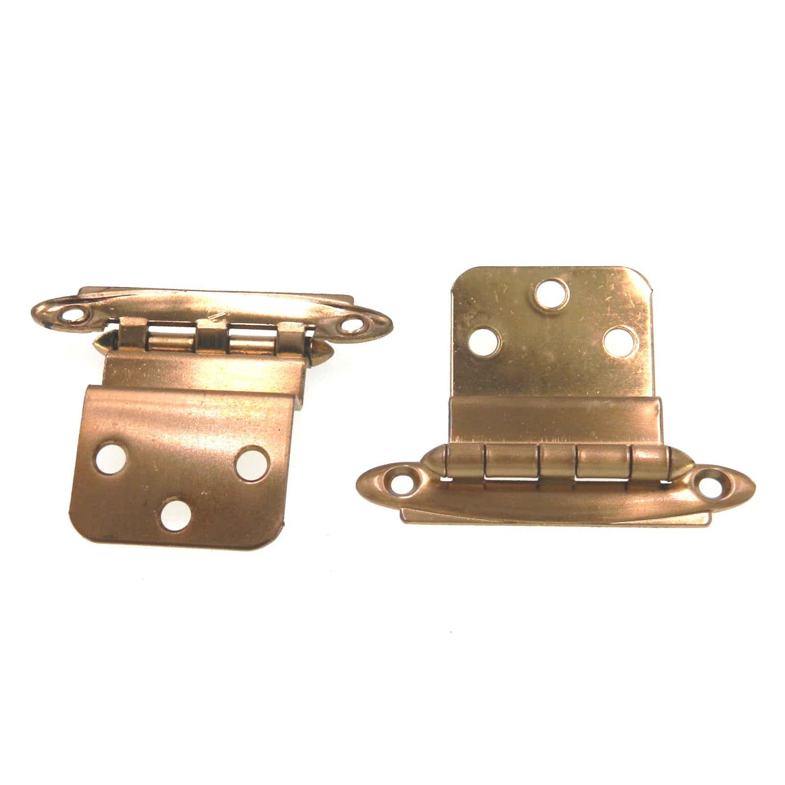 Pair of Amerock Dull Bronze 3/8" Inset Hinges Non Self-Closing BP7638-10