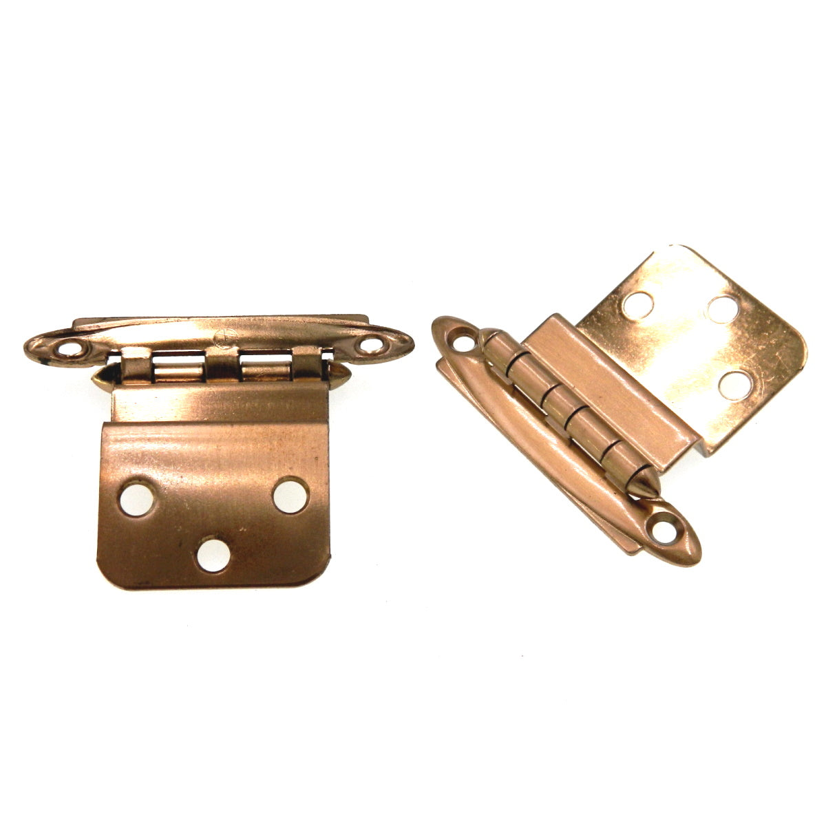 Pair of Amerock Dull Bronze 3/8" Inset Hinges Non Self-Closing BP7638-10