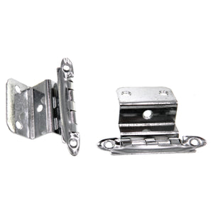 Pair of Amerock Polished Chrome 5/8" Inset Hinges Non Self-Closing BP7658-26