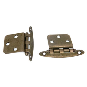 Pair Amerock Burnished Brass Variable Overlay Hinges Non Self-Closing BP76783