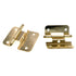 Amerock Polished Brass Partial Wrap Hinges 3/8" Inset Bullet Tip BP7697-3