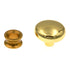 Amerock 1 1/8" Polished Brass Round Cabinet Knob BP770-3