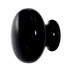 Amerock Colors Matte Black 1 1/8" Mushroom Round Cabinet Knob BP770-MB