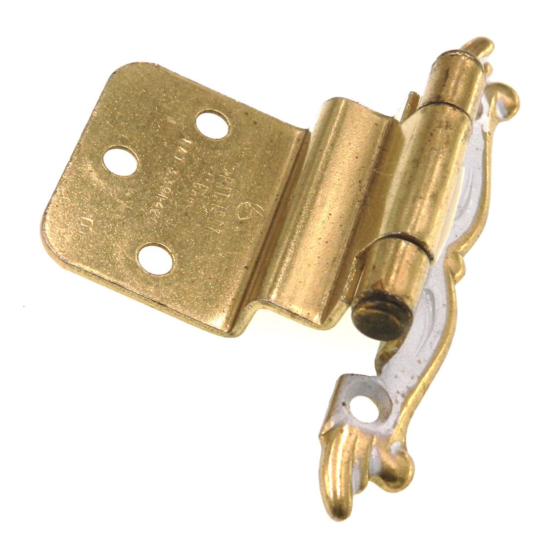 Amerock Antique English Face Mount Self-Closing Hinges (Pair) - 3/8 Inset, BP7928-AE