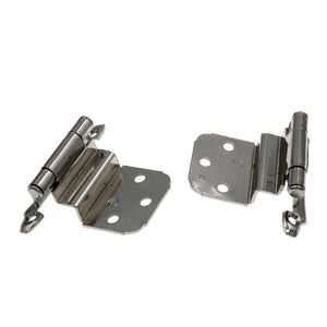 Pair Amerock Face Mount Polished Chrome 3/8" Inset Hinges Self-Closing BP7928-26