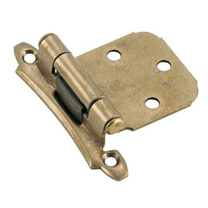 Pair Amerock Burnished Brass Variable Overlay Hinges Self-Closing BP7929-BB