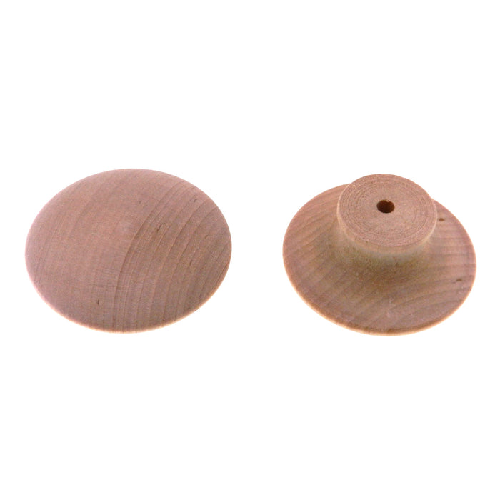 Amerock Par (paquete de 2) perilla redonda para gabinete de madera de abedul natural de 2" BP814-WD