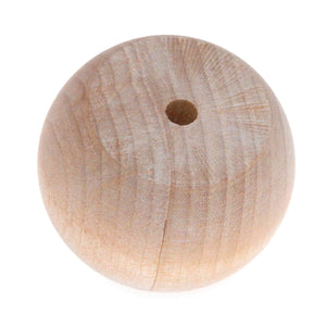 Amerock Pair (2 Pack) Birch Wood 1 1/2" Round Ball Cabinet Knob BP815-WD