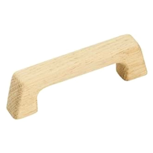 Amerock Wood Finishes BP820-WD - Tirador para gabinete con arco de madera de roble de 3.0 in