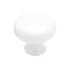 Amerock Annivesary 1 3/16" Gloss White Round Smooth Cabinet Solid Brass Knob BP853-GW