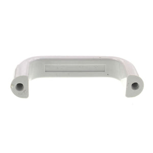 Amerock Elan White Plastic 2 1/2" Ctr. Ridged Cabinet Arch Pull Handle BP8696PW