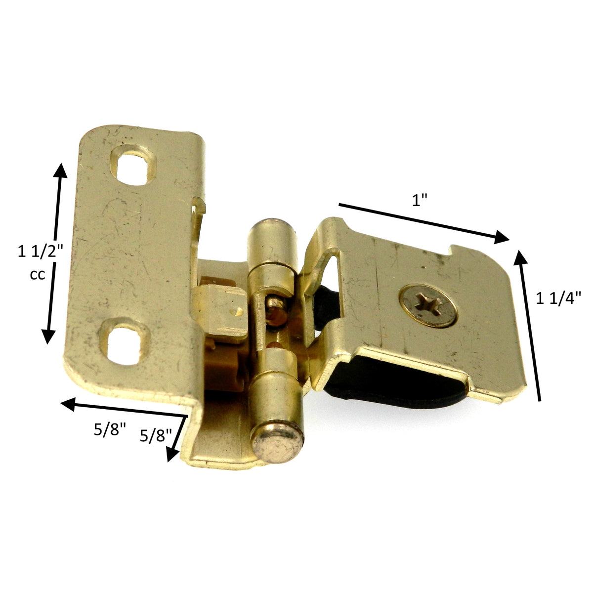 Single Demountable Hinge 5/8" Overlay, Satin Nickel CM8721G10