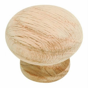 2 Pack Amerock BP880-WDO 1 1/2" Oak Wood Mushroom Cabinet Knob Pull