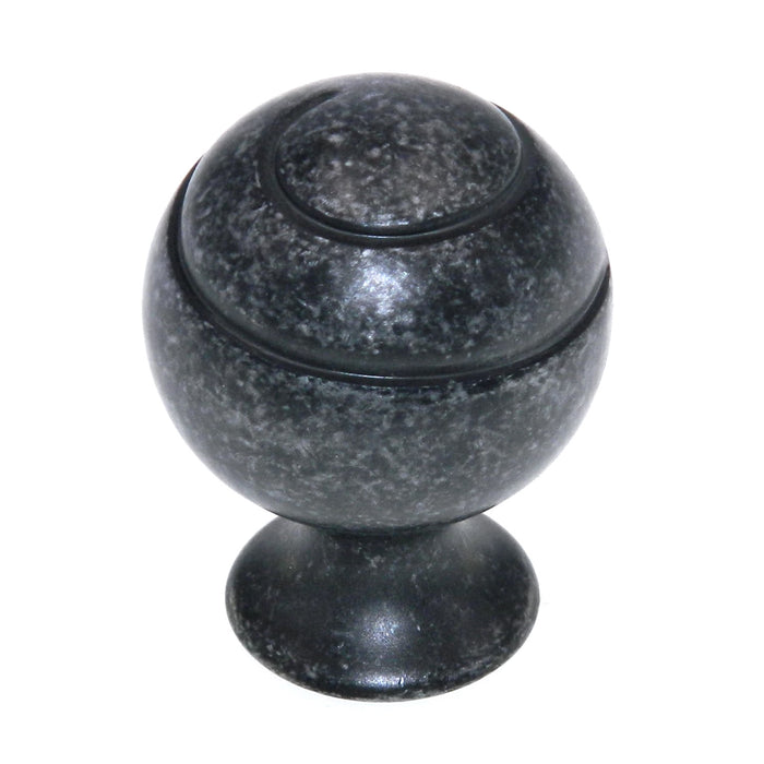 Amerock Swirl'Z BP9338-WID - Perilla redonda para gabinete de hierro forjado, color oscuro, 1 1/8"