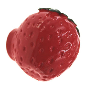 Amerock Fruit'Z Hand Painted Red 1 1/2" Strawberry Cabinet Knob BP9345-HP