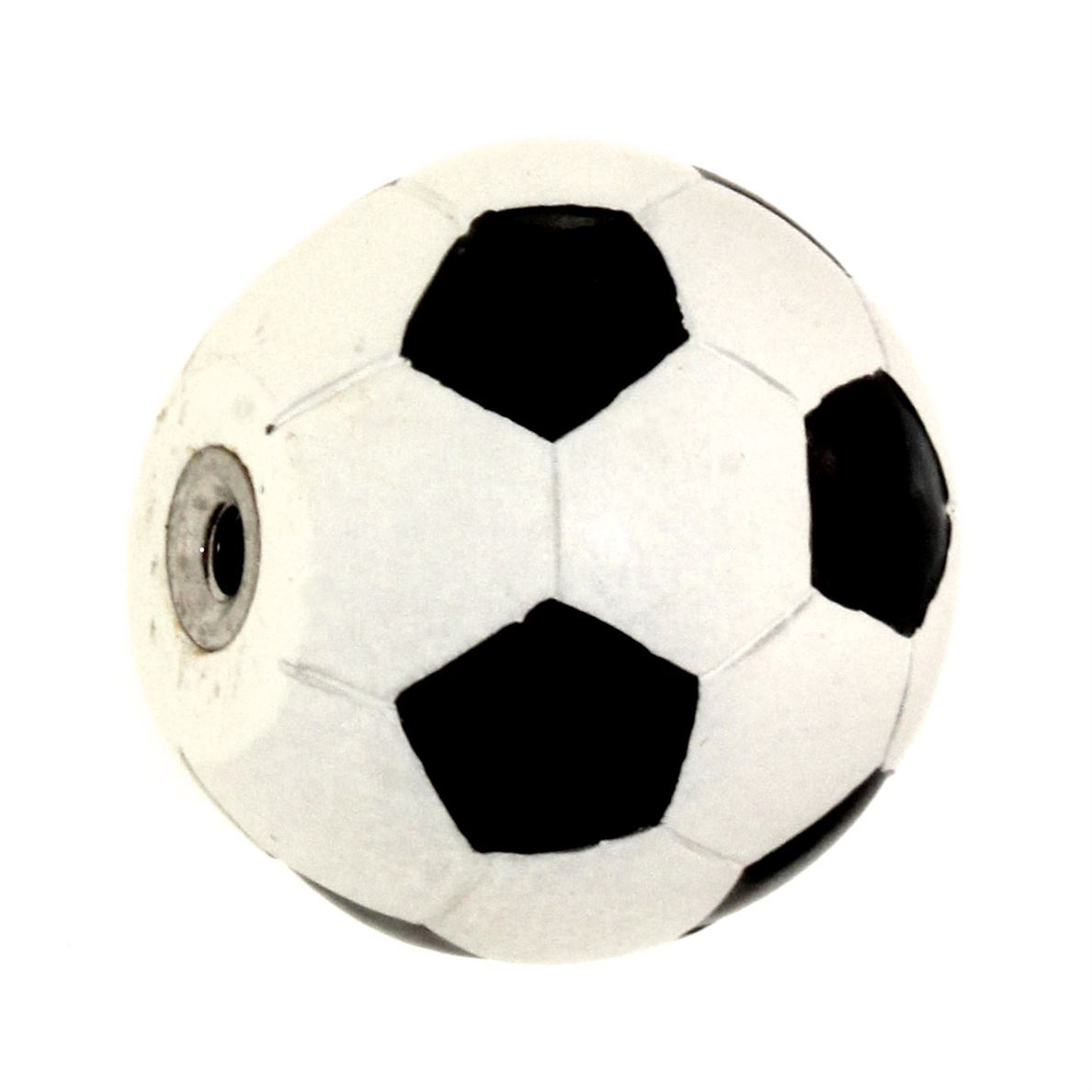 Amerock Sport'Z Hand Painted White Soccer Ball 1 3/8" Cabinet Knob BP9347-HP