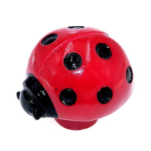 Amerock Funzie'Z Hand Painted 1 3/8" Red Lady Bug Cabinet Knob BP9377-HP
