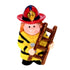 Amerock Hero'Z Hand Painted 2" Yellow Fireman Cabinet Knob BP9383-HP