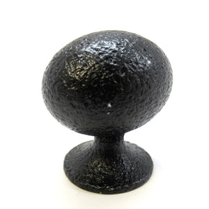 Ancient Treasures C004BLK - Pomo rústico martillado, color negro, 1 3/8 pulgadas, 10 unidades