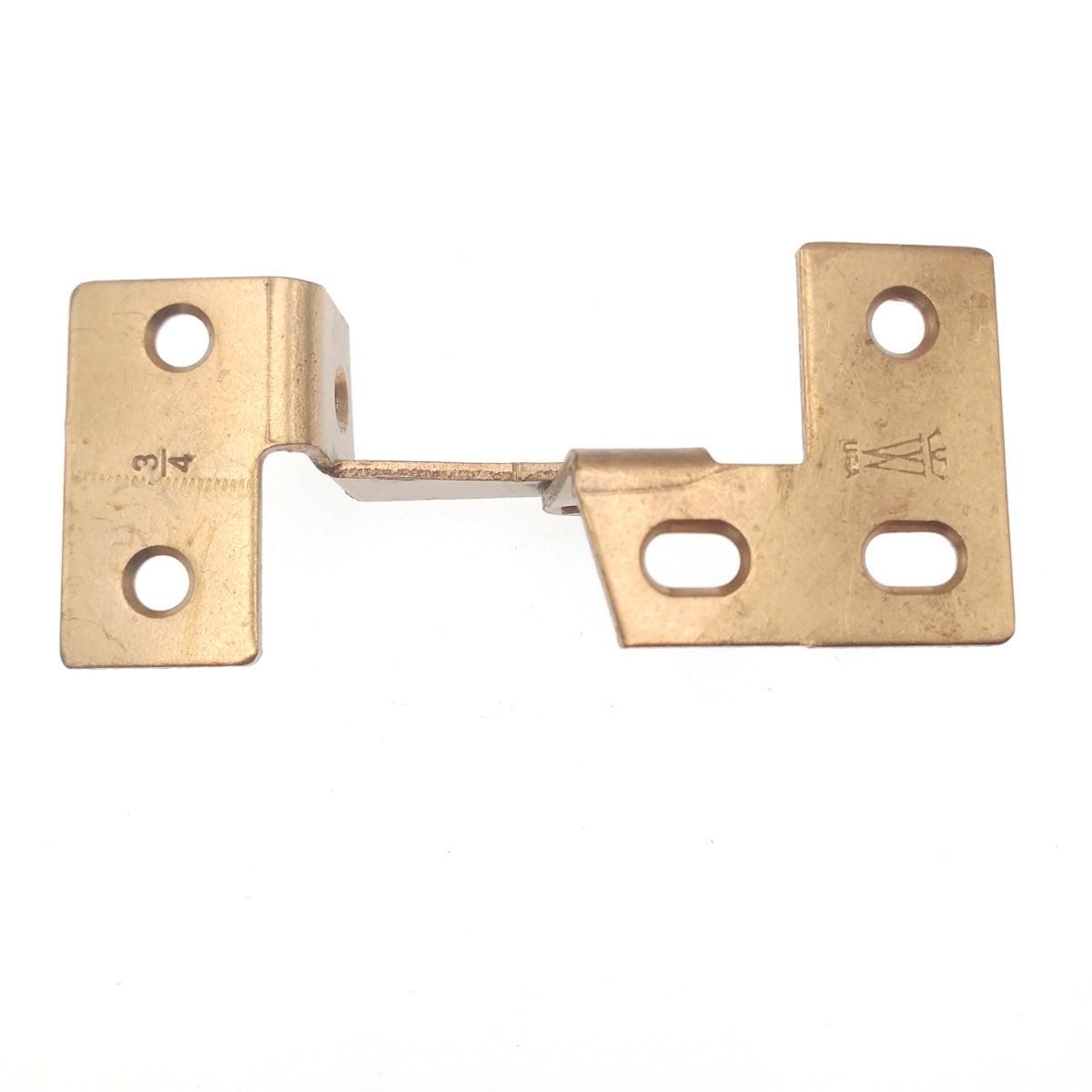 Pair of Washington Satin Bronze Knife-Pivot Pin Hinges,3/4" Partition Frame