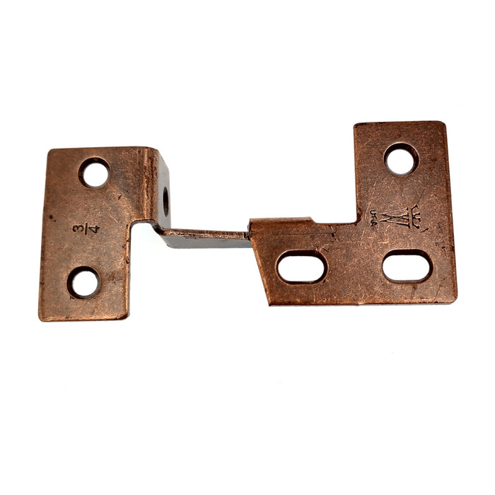 Pair Washington Cellini Copper Knife-Pivot Pin Hinges, 3/4" Frame C1032-CC